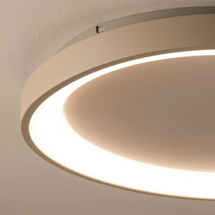BRILAGI - Candeeiro de teto dimável FALCON SLIM LED/42W/230V 3000-6500K Ø 50 cm branco/bege + controlo remoto