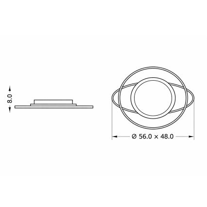 Brilagi - Candeeiro de teto infantil LED dimerizável ASTRO LED/68W/230V 3000-6000K + controlo remoto