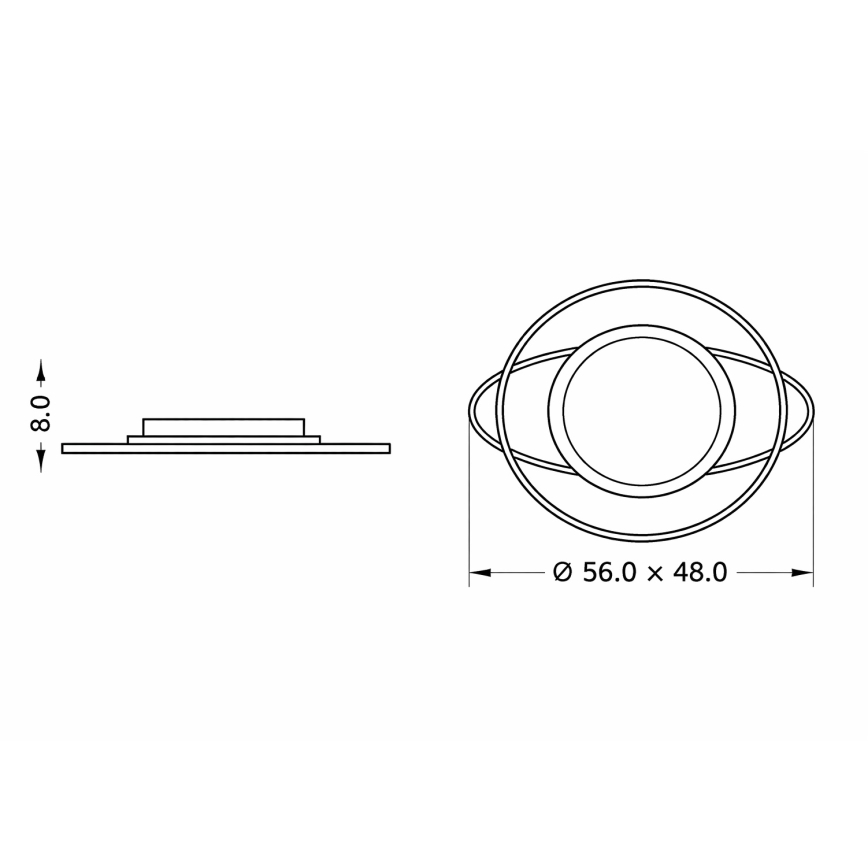 Brilagi - Candeeiro de teto infantil LED dimerizável ASTRO LED/68W/230V 3000-6000K + controlo remoto