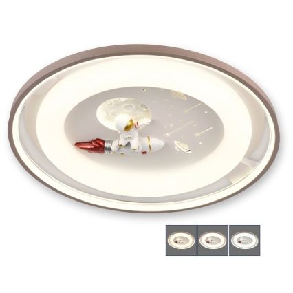 BRILAGI - Candeeiro de teto infantil LED dimerizável ASTRO LED/75W/230V 3000-6000K Ø 50 cm + controlo remoto