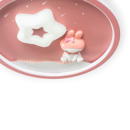 Brilagi - Candeeiro de tecto infantil LED dimerizável BUNNY LED/83W/230V 3000-6000K diâmetro 49 cm + comando remoto