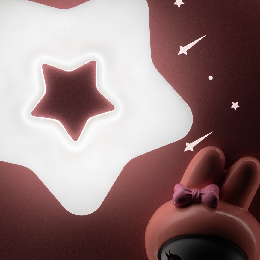 Brilagi - Candeeiro de tecto infantil LED dimerizável BUNNY LED/83W/230V 3000-6000K diâmetro 49 cm + comando remoto