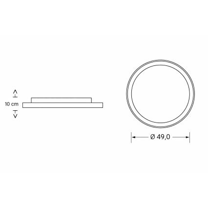 Brilagi - Candeeiro de tecto infantil LED dimerizável BUNNY LED/83W/230V 3000-6000K diâmetro 49 cm + comando remoto
