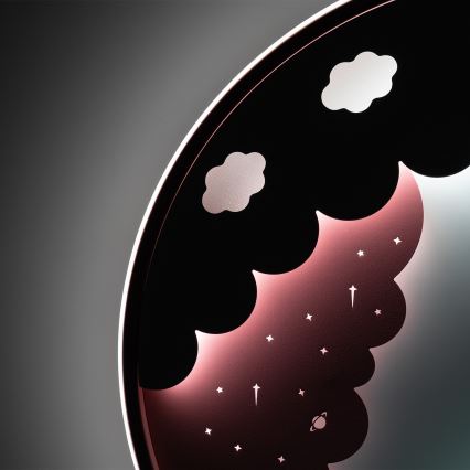 Brilagi - Candeeiro de tecto infantil LED regulável UNICORN LED/68W/230V 3000-6000K Ø 49 cm + comando remoto