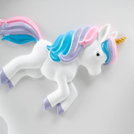 Brilagi - Candeeiro de tecto infantil LED regulável UNICORN LED/68W/230V 3000-6000K Ø 49 cm + comando remoto