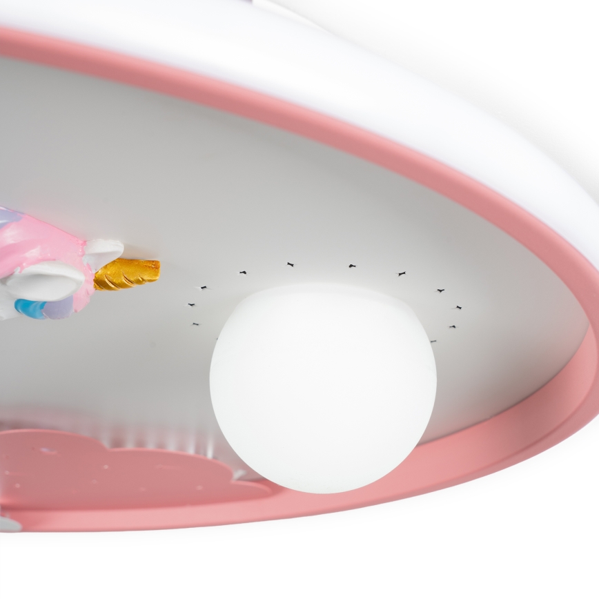 Brilagi - Candeeiro de tecto infantil LED regulável UNICORN LED/68W/230V 3000-6000K Ø 49 cm + comando remoto