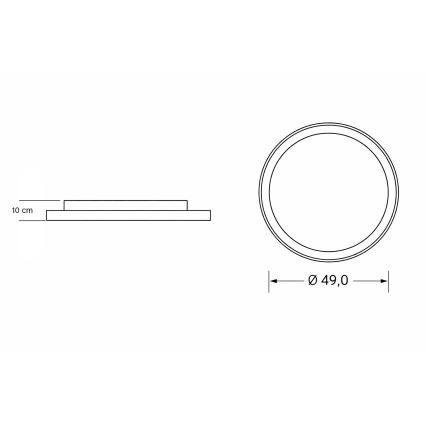 Brilagi - Candeeiro de tecto infantil LED regulável UNICORN LED/68W/230V 3000-6000K Ø 49 cm + comando remoto