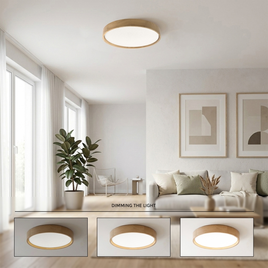 Brilagi - Candeeiro de teto LED dimerizável MANAROLA SMART STARS LED/36W/230V 3000-6000K Wi-Fi Tuya Beacon Ø 51 cm + controlo remoto
