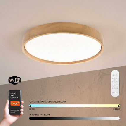 Brilagi - Candeeiro de teto LED dimerizável MANAROLA SMART STARS LED/36W/230V 3000-6000K Wi-Fi Tuya Beacon Ø 51 cm + controlo remoto