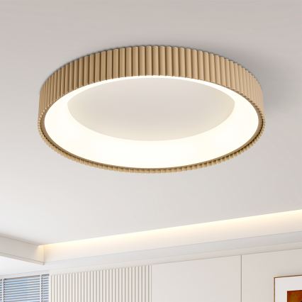 Brilagi - Candeeiro de teto LED dimerizável FALCON MODERN LED/54W/230V 3000-6500K 60 cm bege + comando remoto
