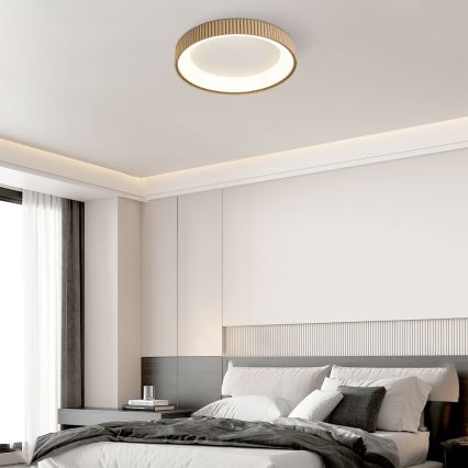Brilagi - Candeeiro de teto LED dimerizável FALCON MODERN LED/54W/230V 3000-6500K 60 cm bege + comando remoto