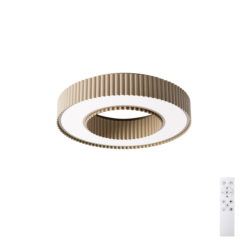 Brilagi - Candeeiro de Tecto LED Dimerizável LUMIX LED/48W/230V 3000-6000K bege, diâmetro 50 cm + comando remoto