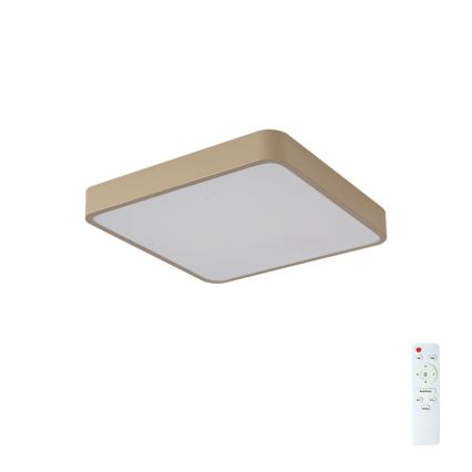 BRILAGI - Candeeiro de teto LED regulável POOL SQUARE LED/48W/230V 3000-6000K 50x50 cm bege + comando à distância