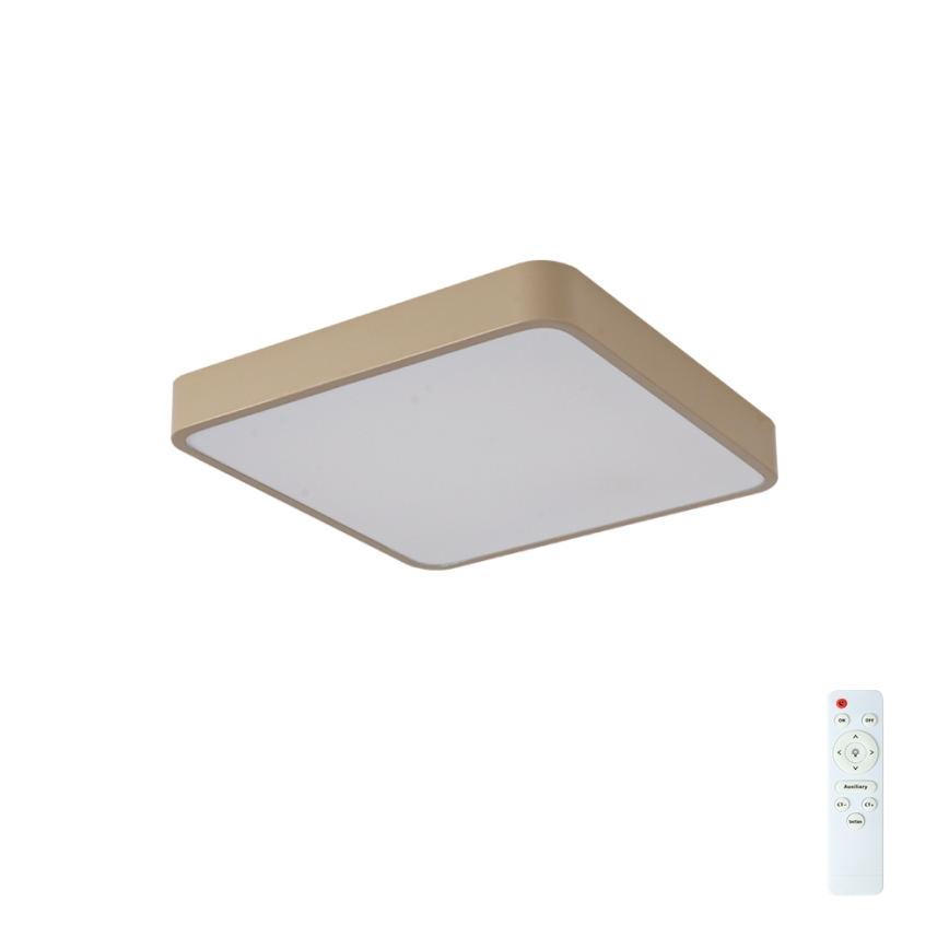 BRILAGI - Candeeiro de teto LED regulável POOL SQUARE LED/48W/230V 3000-6000K 50x50 cm bege + comando à distância