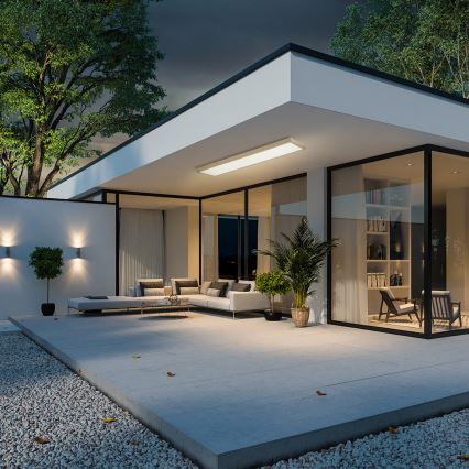 Brilagi - Candeeiro de tecto para casa de banho LED dimerizável FRAME SMART LED/50W/230V 120x30 cm 3000-6000K IP44 bege + controlo remoto