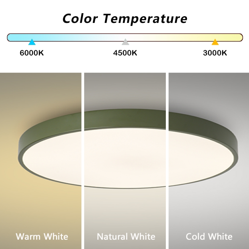 Brilagi - Luminária LED regulável POOL SMART LED/128W/230V Ø 100 cm Wi-Fi Tuya + controlo remoto, verde