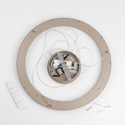 BRILAGI - Lustre LED dimerizável suspenso por cabo FALCON SLIM LED/42W/230V 3000-6500K Ø 50 cm bege + controlo remoto