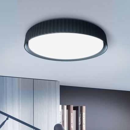 Brilagi - Plafon LED regulável LUCIA LED/60W/230V 3000-6500K Ø 59 cm preto + controlo remoto