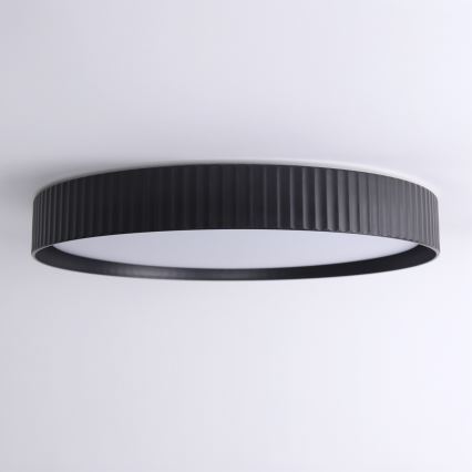 Brilagi - Plafon LED regulável LUCIA LED/60W/230V 3000-6500K Ø 59 cm preto + controlo remoto