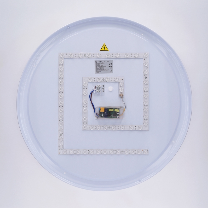 Brilagi - Plafon LED regulável LUCIA LED/60W/230V 3000-6500K Ø 59 cm preto + controlo remoto
