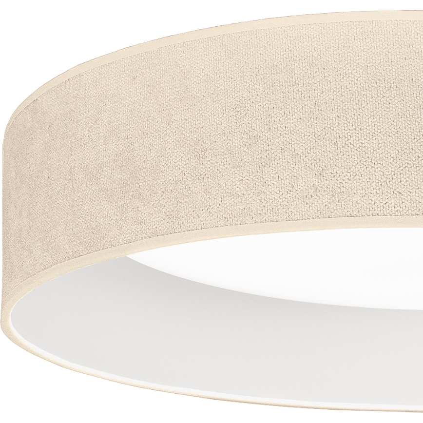 Brilagi - Luminária de teto LED dimerizável VELVET SMARTIX LED/24W/230V 3000-6000K Ø 45 cm creme Wi-Fi Tuya Beacon + controlo remoto