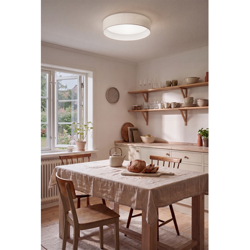 Brilagi - Luminária de teto LED dimerizável VELVET SMARTIX LED/36W/230V 3000-6000K Ø 55 cm branca Wi-Fi Tuya Beacon + controlo remoto