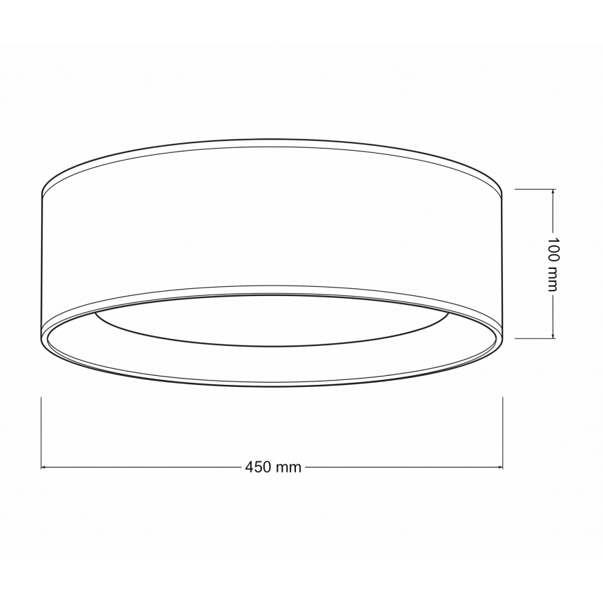 Brilagi - Candeeiro de teto LED dimerizável VELVET SMART VARI LED/24W/230V 3000-6500K diâmetro 45 cm branco/flores + controlo remoto