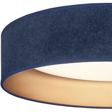 Brilagi - Candeeiro de teto LED dimerizável VELVET SMART VARI LED/24W/230V 3000-6500K diâmetro 45 cm azul/dourado + comando remoto