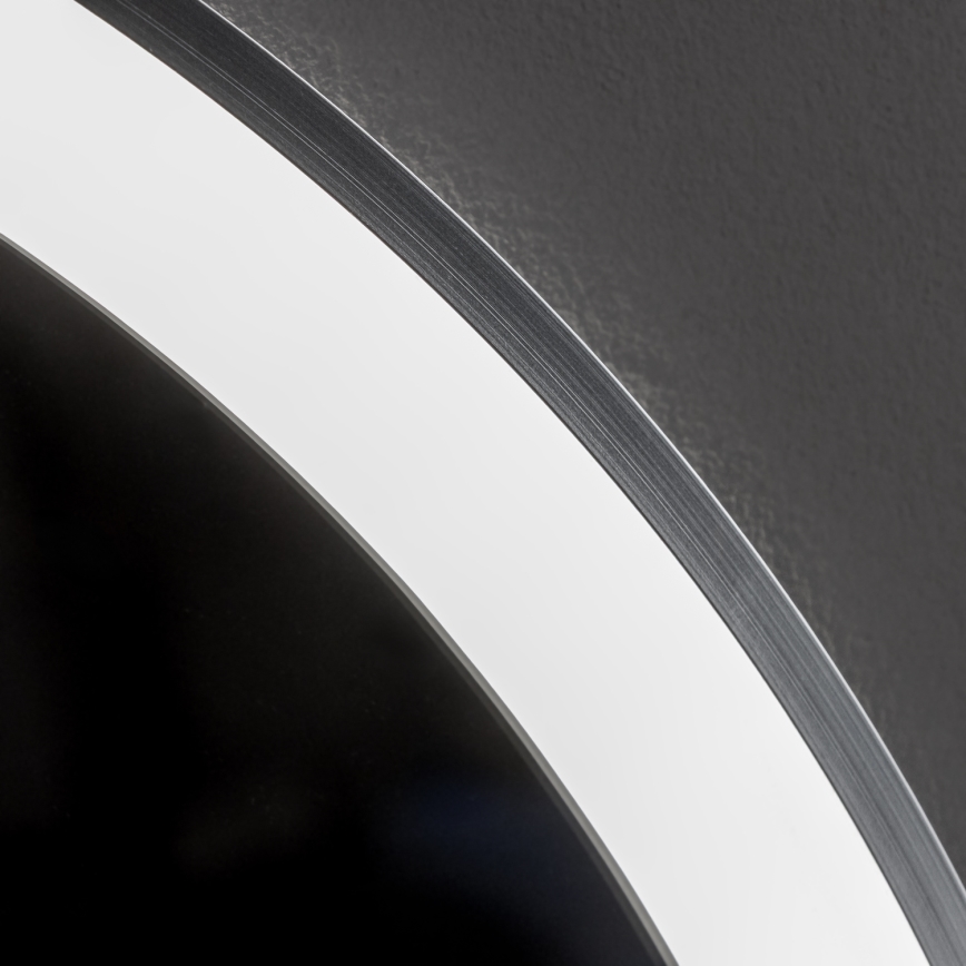 Brilagi - Espelho de casa de banho aquecido com LED dimável e iluminação integrada ALU PRO LED/18W/230V Ø 60 cm 3000/4000/6500K IP44 cromo mate IRC 90