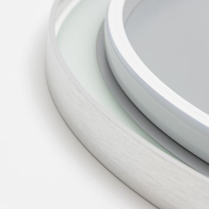 Brilagi - Espelho de casa de banho aquecido com LED dimável e iluminação integrada ALU PRO LED/18W/230V Ø 60 cm 3000/4000/6500K IP44 cromo mate IRC 90