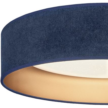 BRILAGI - Candeeiro de tecto LED dimerizável VELVET SMARTIX STARS LED/24W/230V 3000-6000K diâmetro 45 cm azul/dourado Wi-Fi Tuya Beacon + comando remoto