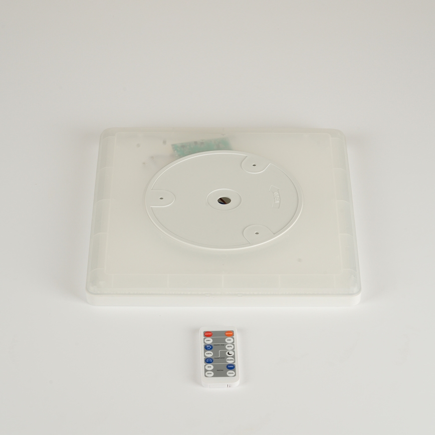 Brilagi - Luminária LED Regulável com sensor de movimento e crepúsculo ULTRA SLIM LED/18W/230V 30x30 cm + controlo remoto