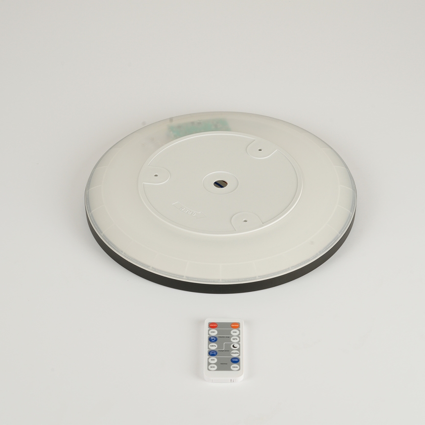 Brilagi - Luminária LED Regulável com sensor de movimento e crepúsculo ULTRA SLIM LED/18W/230V diâmetro 30 cm + controlo remoto