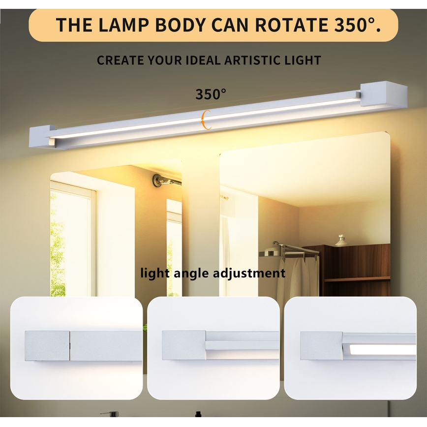 Brilagi - Iluminação LED para espelho de casa de banho AQUA LINE LED/36W/230V 120 cm IP44 cromo mate CRI 90