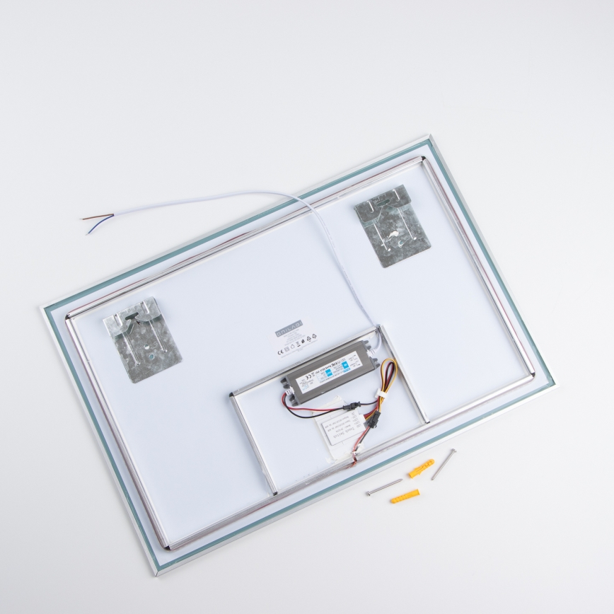 Brilagi - Espelho de casa de banho LED DESIO LED/20W/230V 40x60 cm prateado IP44 CRI 90 dimerizável + CCT