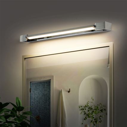 Brilagi - Iluminação LED para espelho de casa de banho AQUA LINE LED/18W/230V 60 cm IP44 cromo brilhante CRI 90
