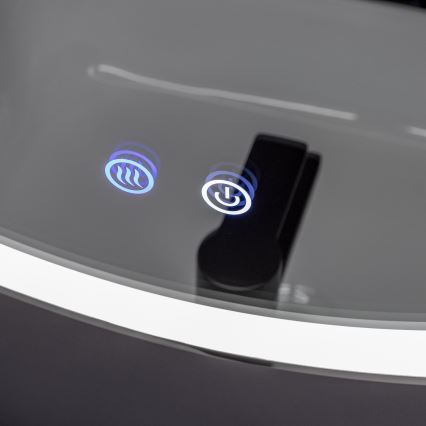 Brilagi - Espelho de casa de banho aquecido com LED regulável e retroiluminação ALU PRO LED/18W/230V Ø 60 cm 3000/4000/6500K IP44 cromado brilhante IRC 90