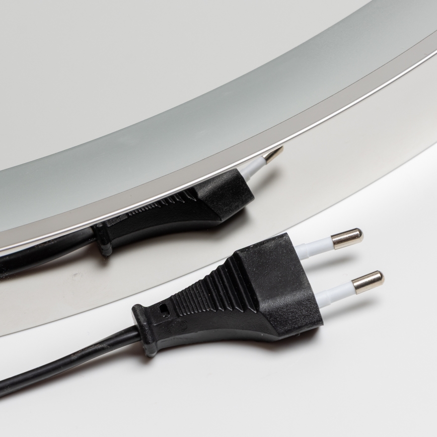 Brilagi - Espelho de casa de banho aquecido com LED regulável e retroiluminação ALU PRO LED/18W/230V Ø 60 cm 3000/4000/6500K IP44 cromado brilhante IRC 90