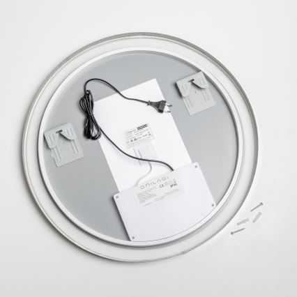 Brilagi - Espelho de casa de banho aquecido com LED regulável e retroiluminação ALU PRO LED/18W/230V Ø 60 cm 3000/4000/6500K IP44 cromado brilhante IRC 90