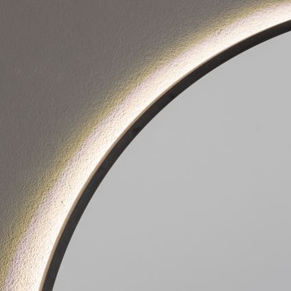 Brilagi - Espelho de casa de banho LED NOVARA LED/19W/230V, Ø 60 cm, preto, IP44, IRC 90, dimerizável + CCT