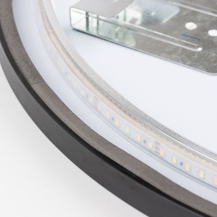 Brilagi - Espelho de casa de banho LED NOVARA LED/19W/230V, Ø 60 cm, preto, IP44, IRC 90, dimerizável + CCT