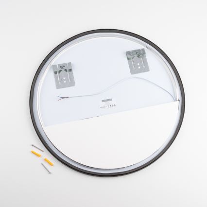 Brilagi - Espelho de casa de banho LED NOVARA LED/19W/230V, Ø 60 cm, preto, IP44, IRC 90, dimerizável + CCT