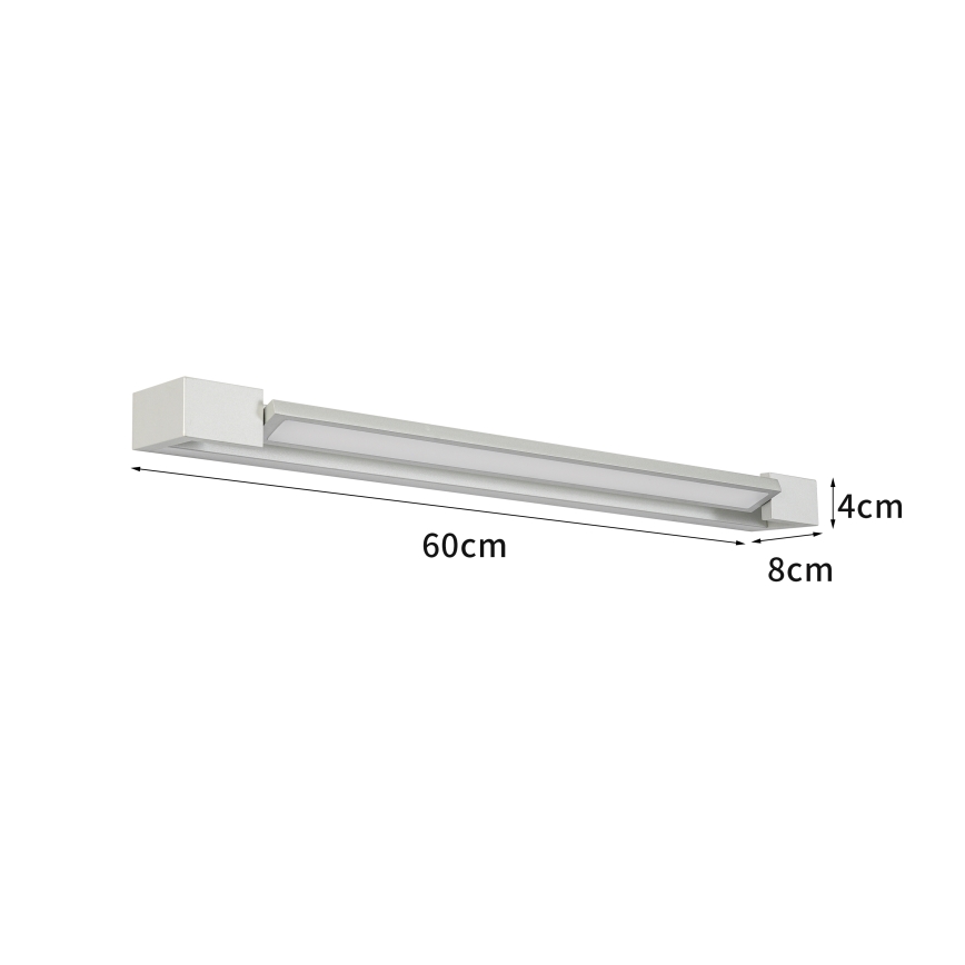 Brilagi - Iluminação LED para espelho de casa de banho AQUA LINE LED/18W/230V 60 cm IP44 cromo mate CRI 90