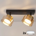 Brilagi - LED Foco AURA LUX 2xGX53/30W/230V preto/dourado