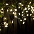 Brilagi - LED Guirlanda de Natal 40xLED/3xAA 1,8m branco quente estrelas