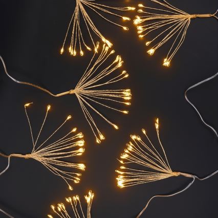 BRILAGI - LED Guirlanda de Natal para exterior 150xLED 5m IP44 branco quente efeito de fogos de artifício