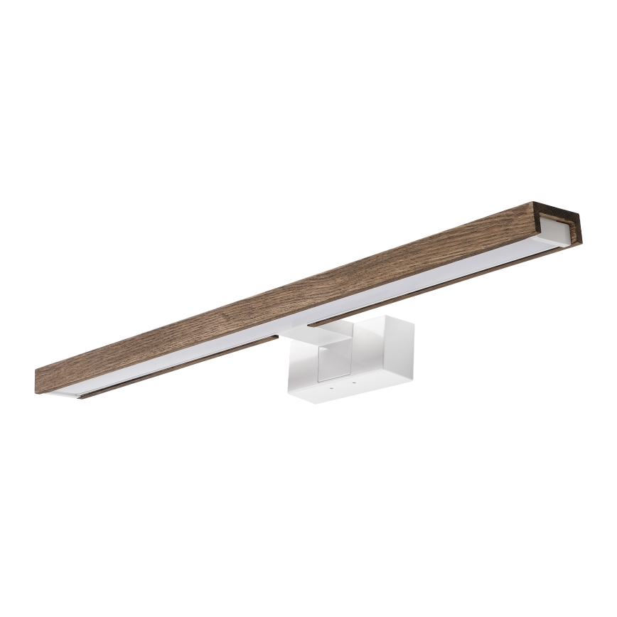 Brilagi - Iluminação LED para espelho de casa de banho 3 em 1 WOODY MIRROR 3v1 LED/12W/230V 60 cm IP44 branco/carvalho/nogueira