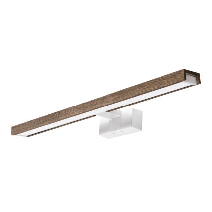 Brilagi - Iluminação LED para espelho de casa de banho 3 em 1 WOODY MIRROR 3v1 LED/12W/230V 60 cm IP44 branco/carvalho/nogueira