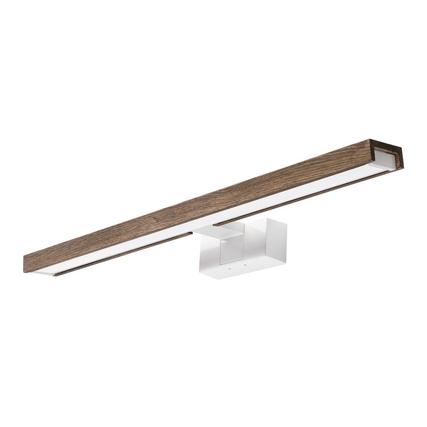 Brilagi - Iluminação LED para espelho de casa de banho 3 em 1 WOODY MIRROR 3v1 LED/12W/230V 60 cm IP44 branco/carvalho/nogueira
