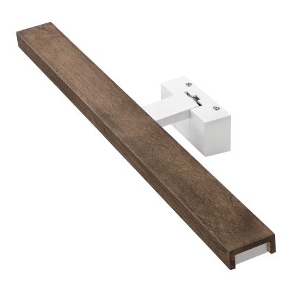 Brilagi - Iluminação LED para espelho de casa de banho 3 em 1 WOODY MIRROR 3v1 LED/12W/230V 60 cm IP44 branco/carvalho/nogueira